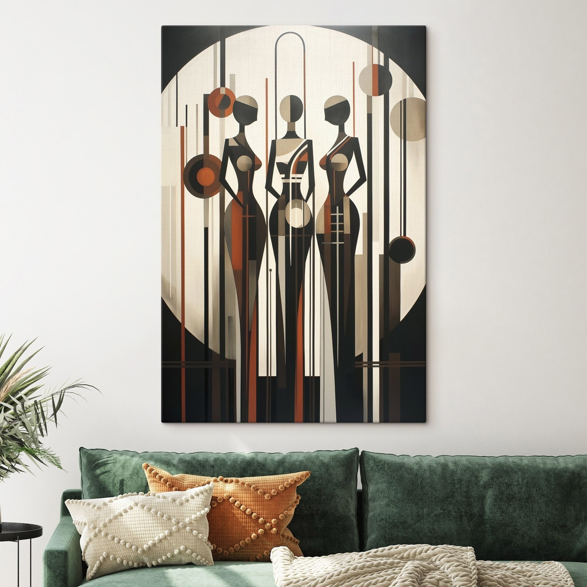Figuri feminine geometrice — interior 1