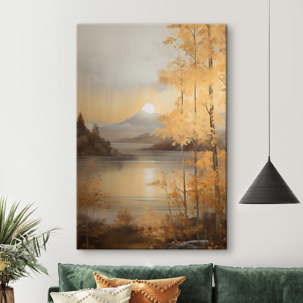 Lac liniștit în toamnă — interior 2