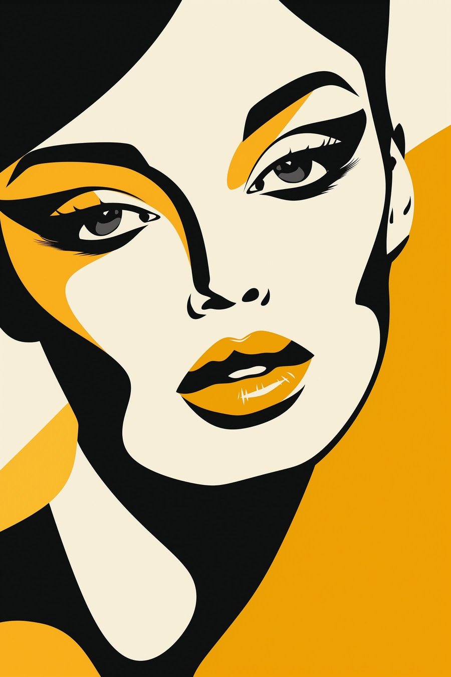 Femeie pop art — design complet