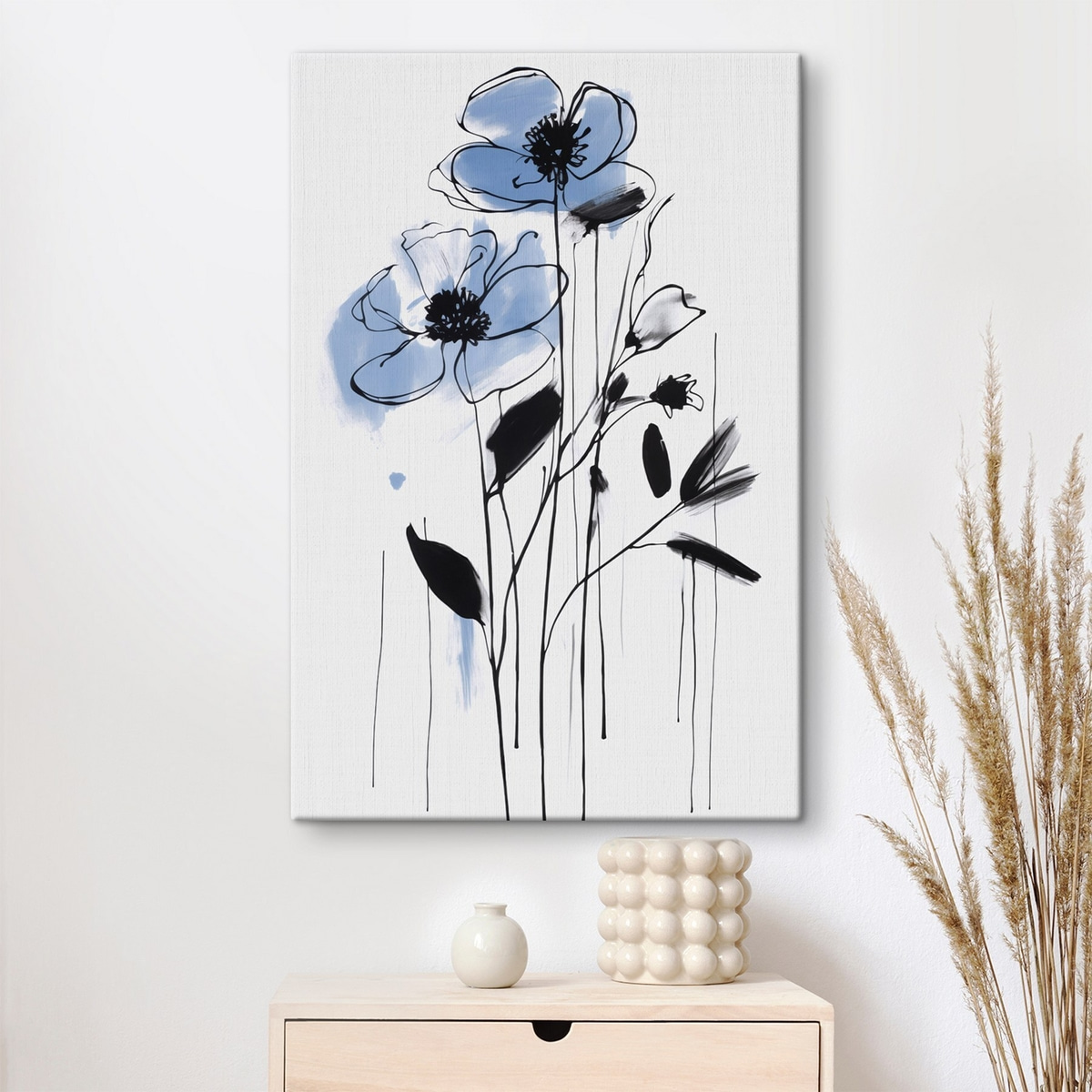 Abstracție cu flori — interior 1