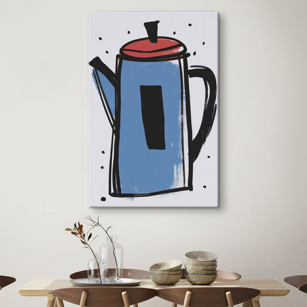 Cafetieră desenată — interior 2
