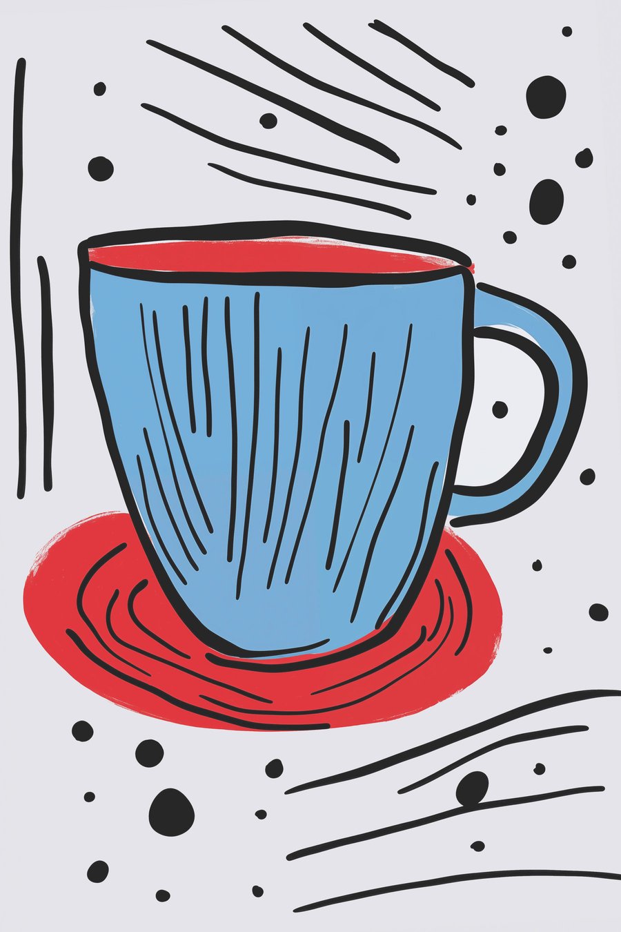 Cupă desenată — design complet
