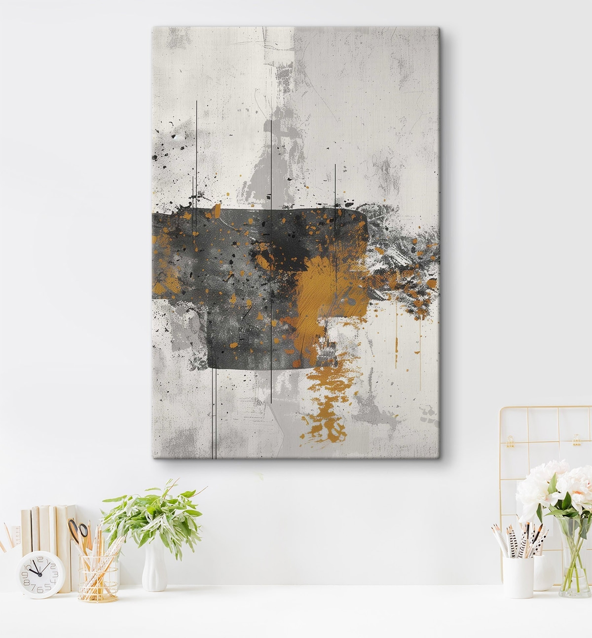 Stropi abstracte, efect beton — interior 2