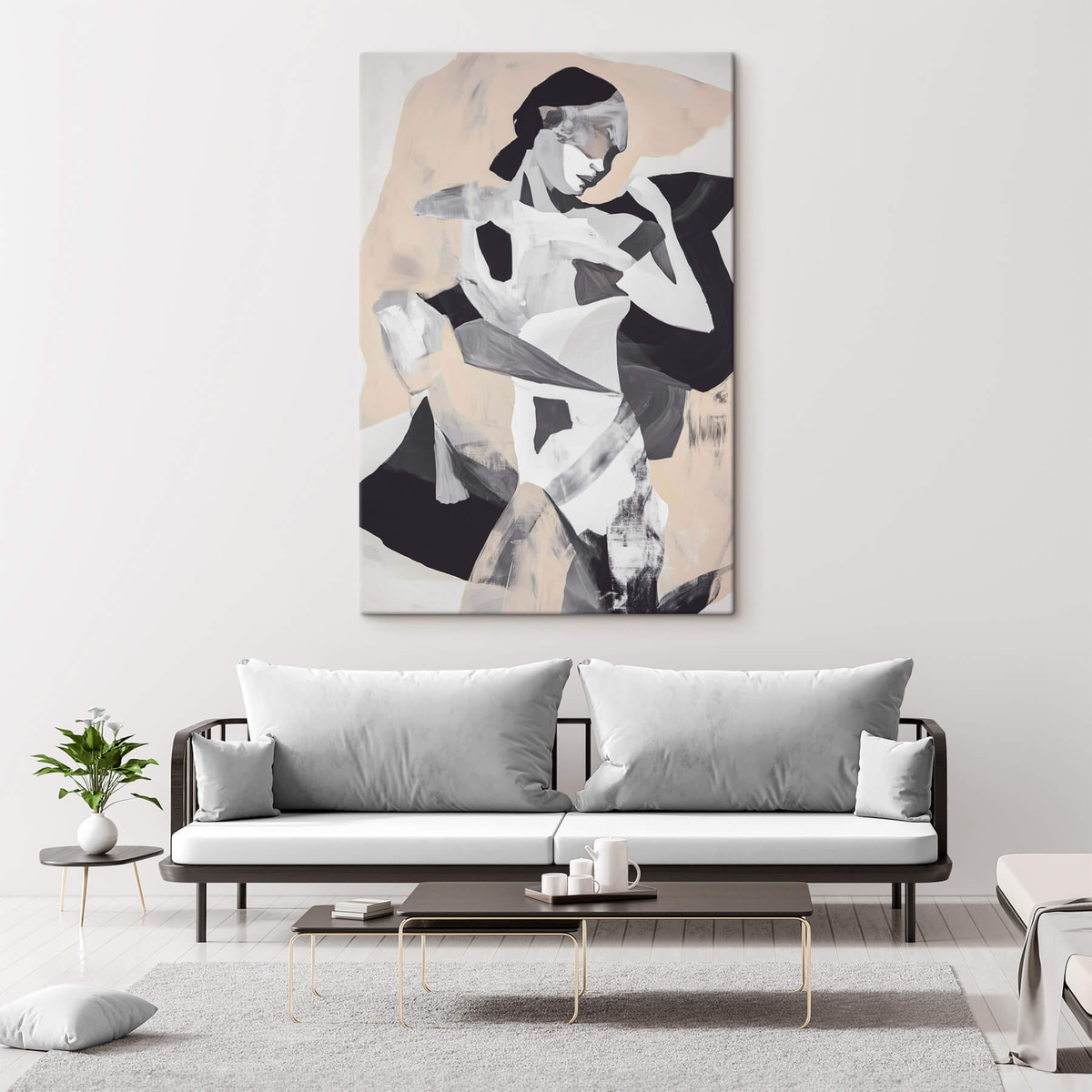 Siluetă abstractă — interior 1