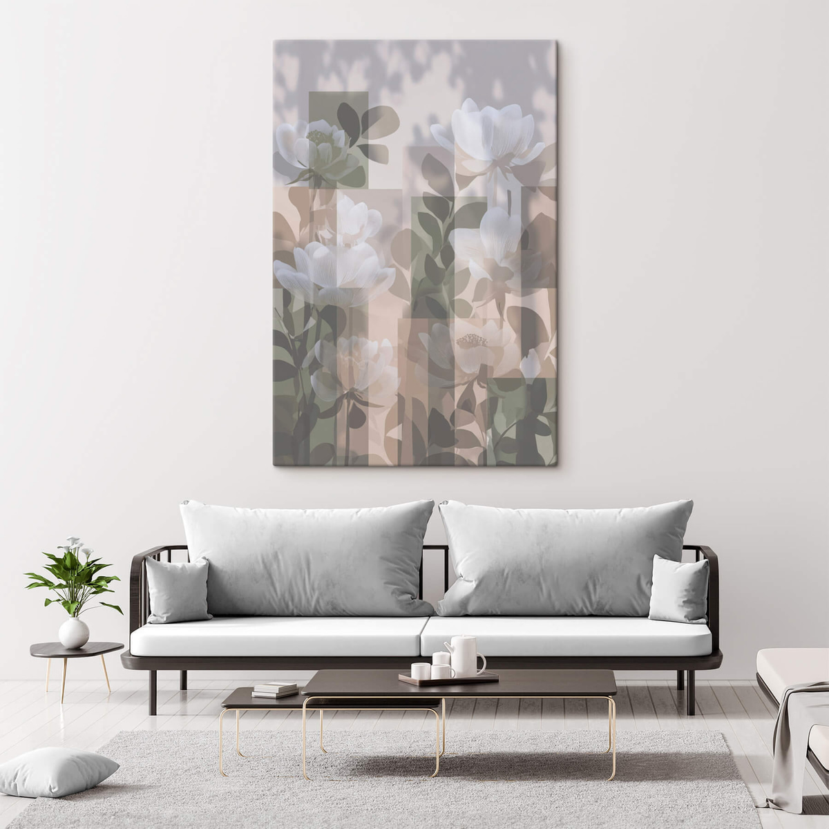 Abstracție cu flori — interior 1