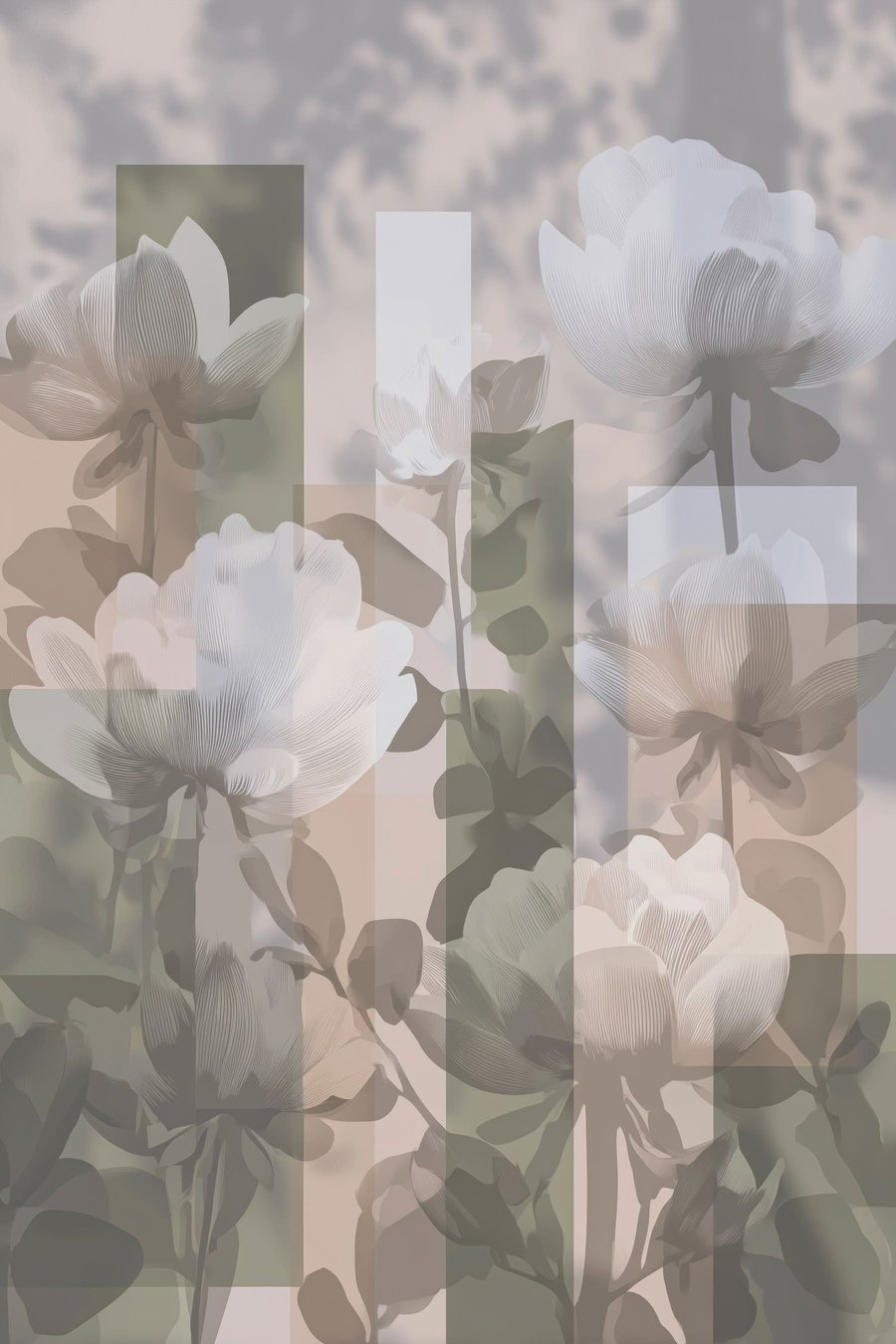 Abstracție cu flori — design complet