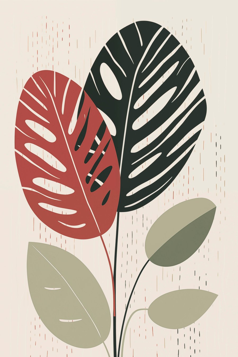 Frunze tropicale — design complet
