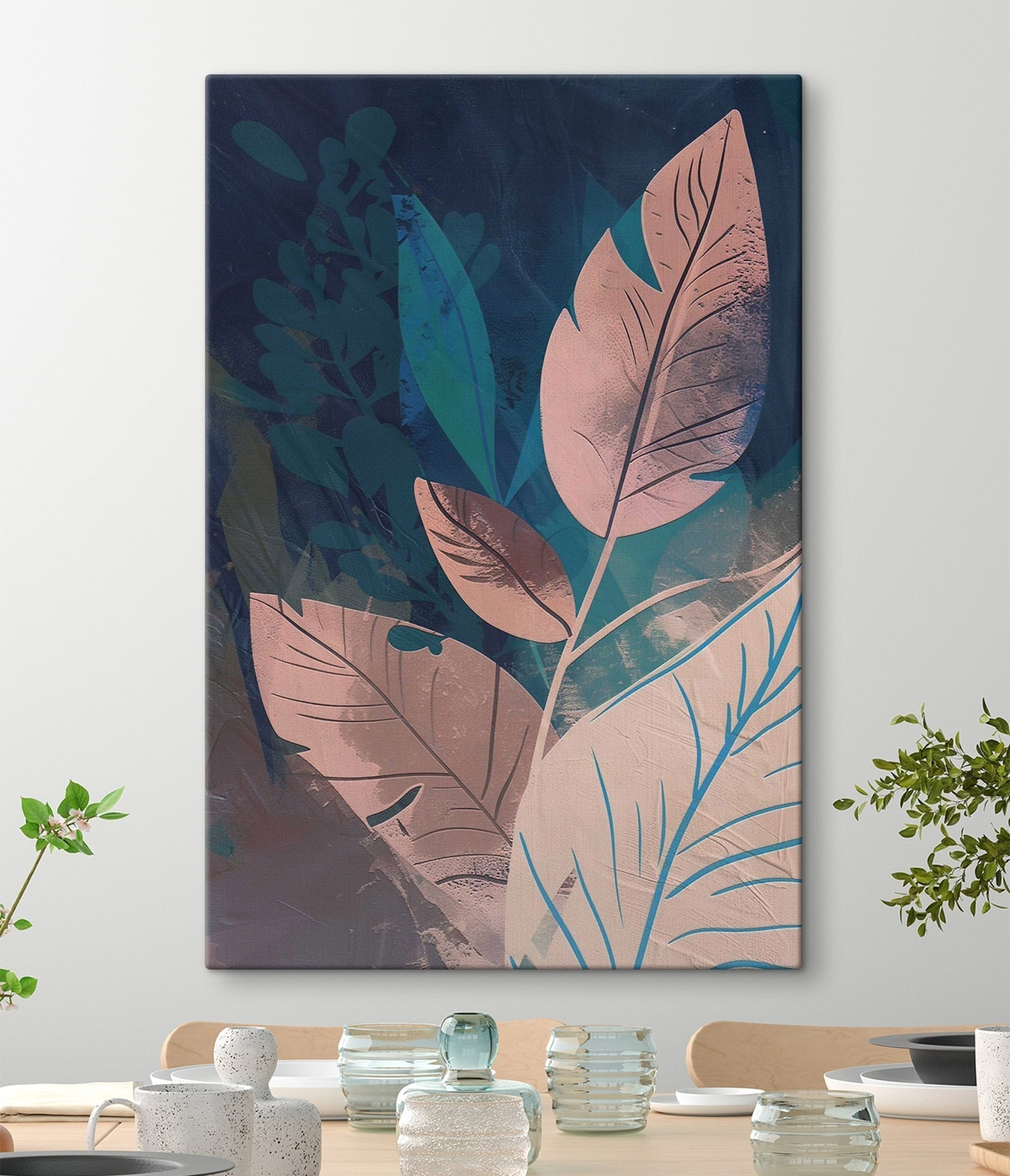 Ramuri și frunze abstracte — interior 2