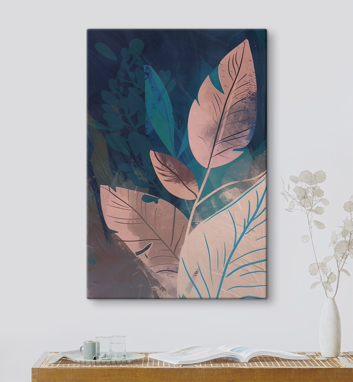 Ramuri și frunze abstracte — interior 1