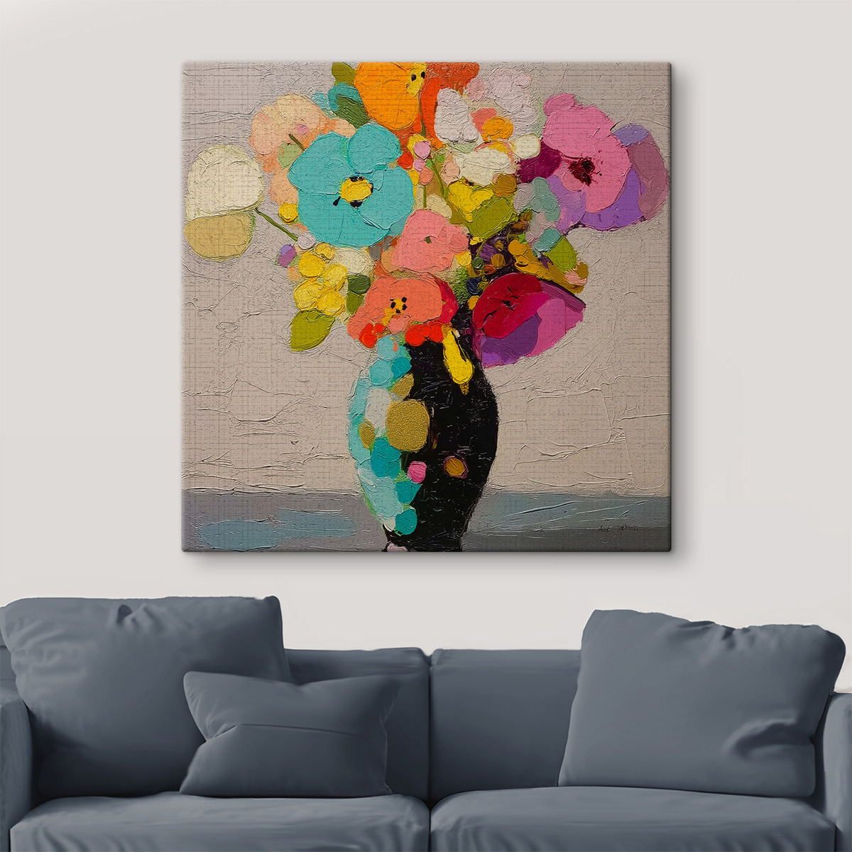 Aranjament floral în vază — interior 1