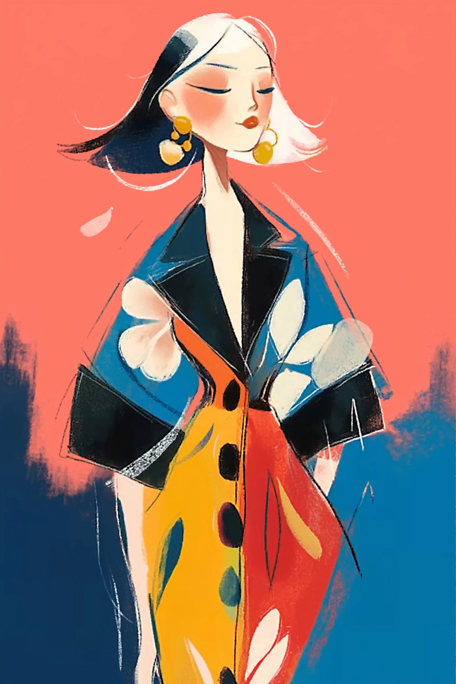 Portret de fată — design complet