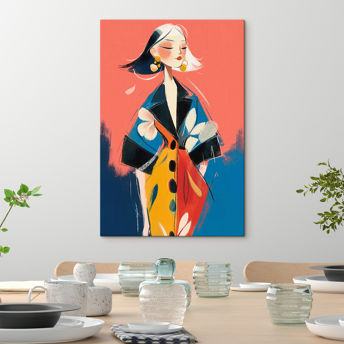 Portret de fată — interior 1
