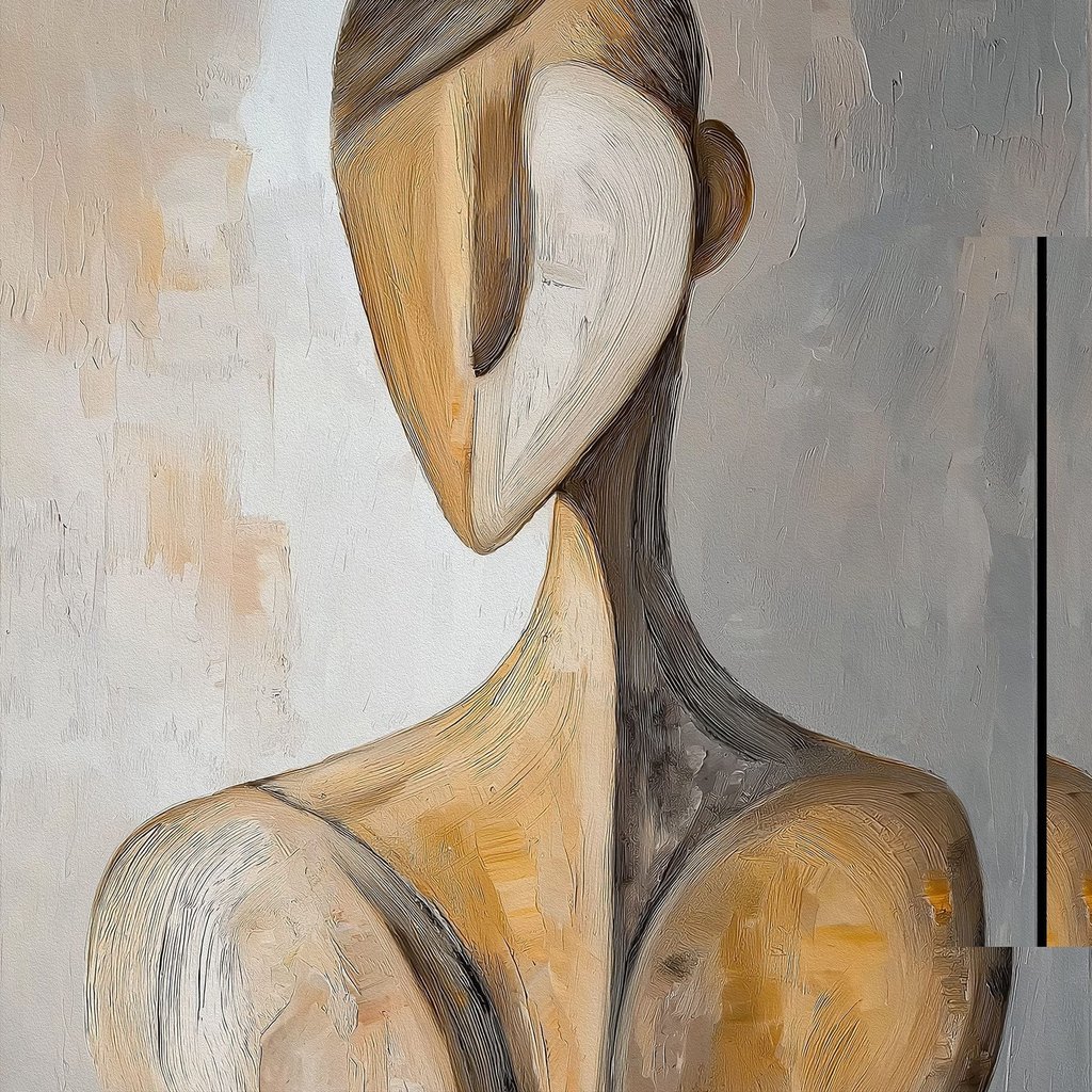 Siluetă umană abstractă — design complet