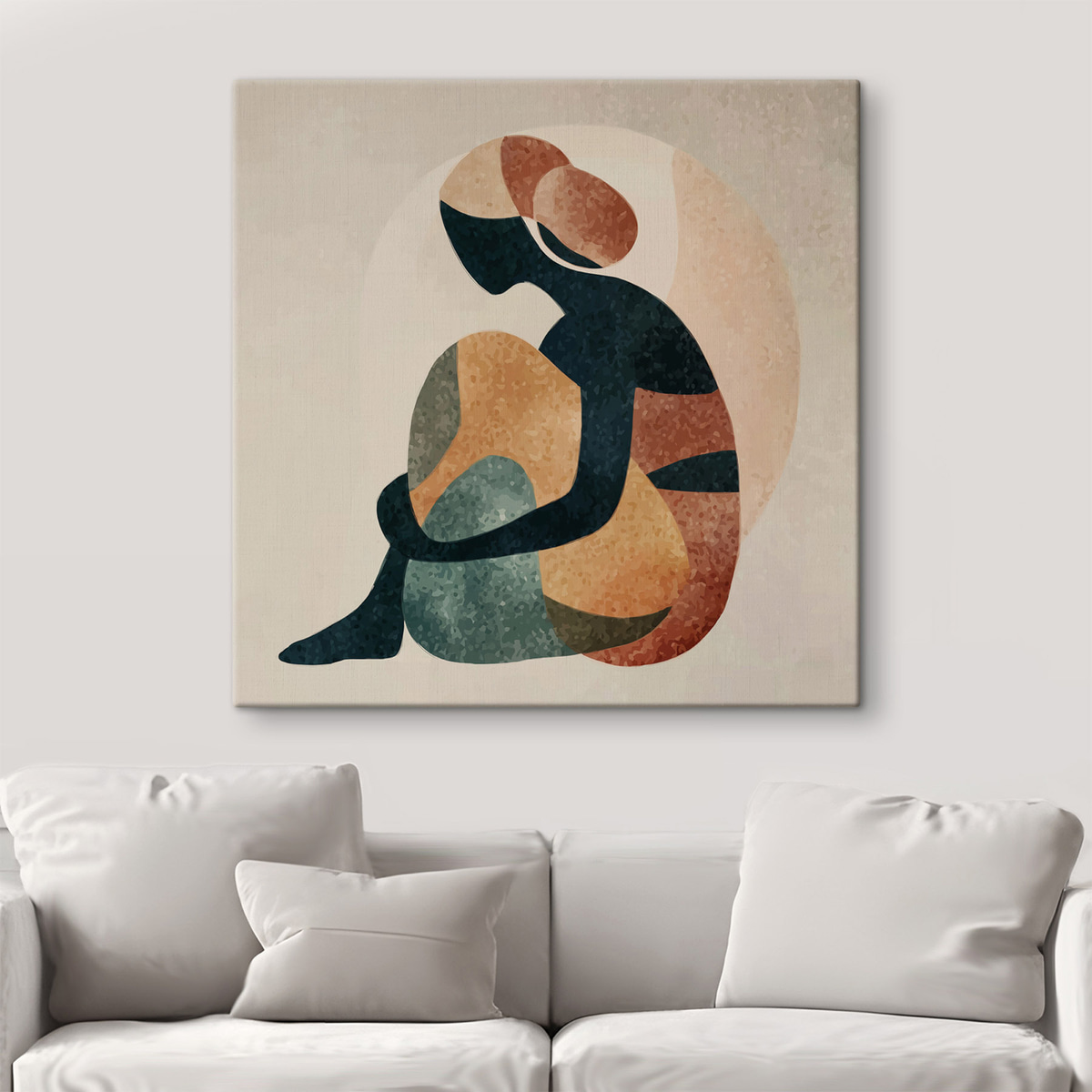Figură umană abstractă — interior 1