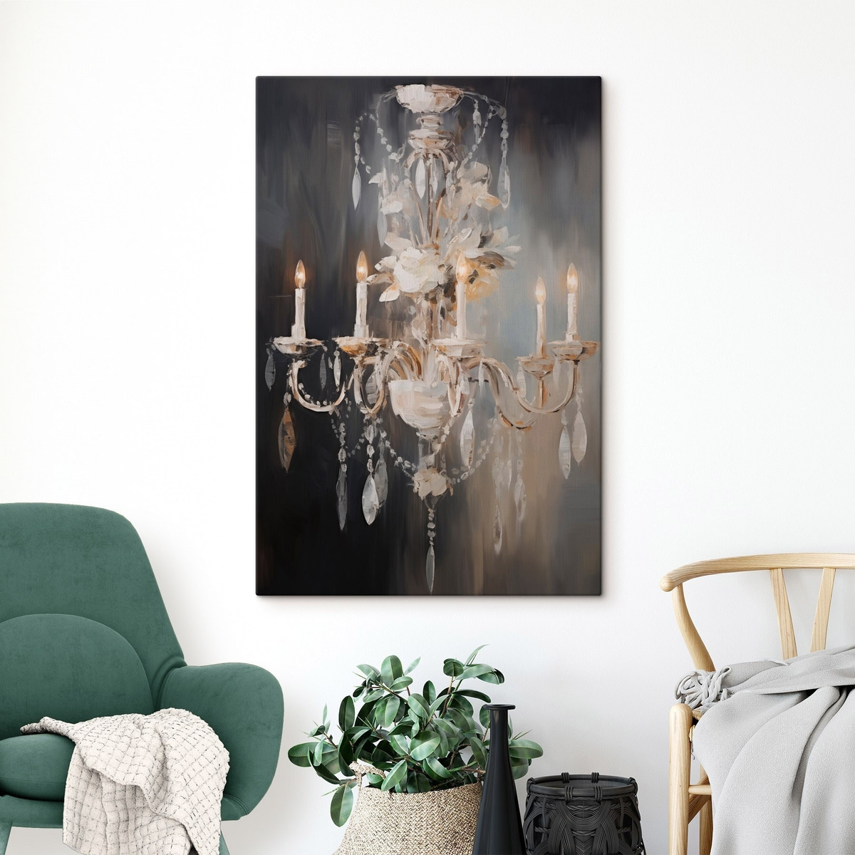 Lustră abstractă — interior 1