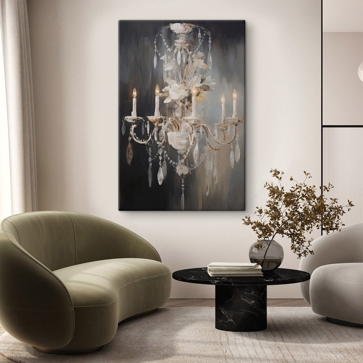 Lustră abstractă — interior 2