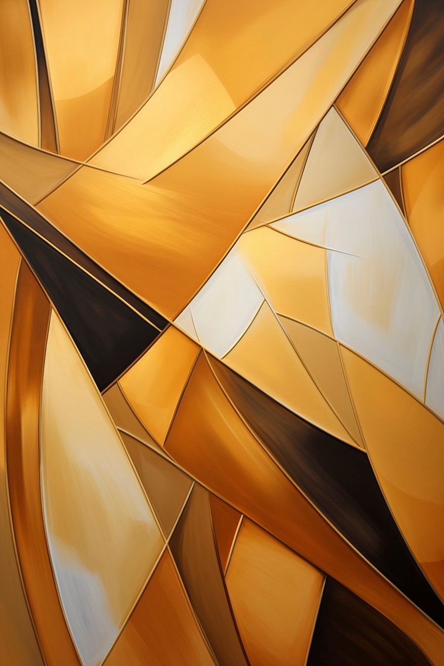 Forme geometrice portocalii — design complet