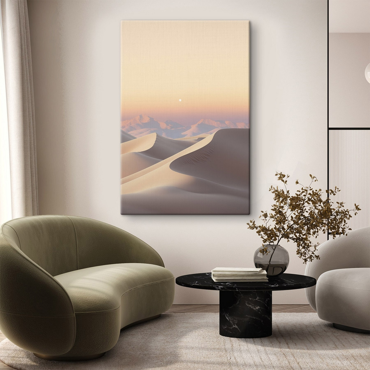 Deșert cu dune — interior 1