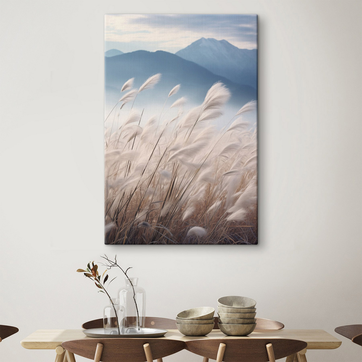 Pampas alb în vânt — interior 2