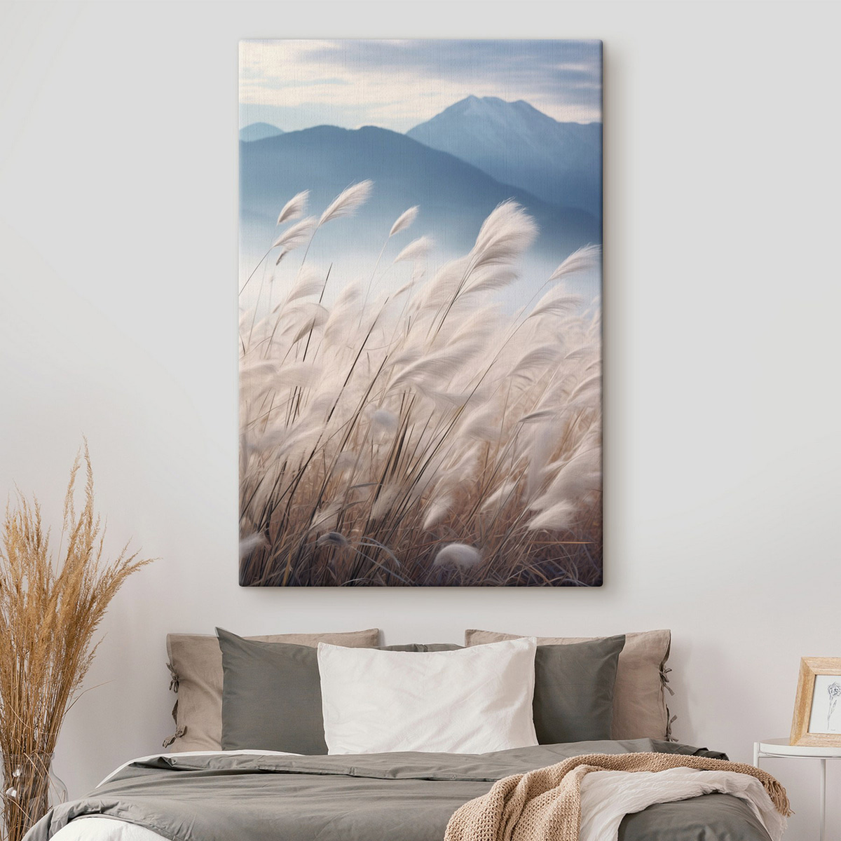 Pampas alb în vânt — interior 1