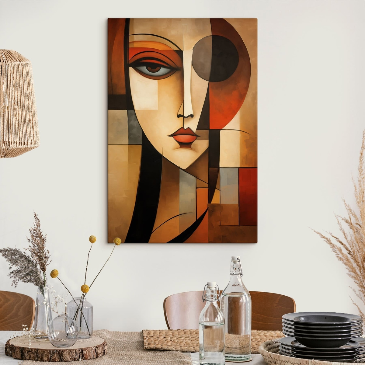 Femeie în forme geometrice — interior 1