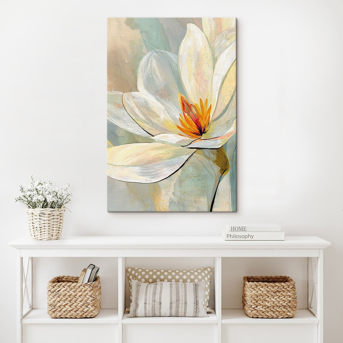 Magnolii abstracte în pastel — interior 2