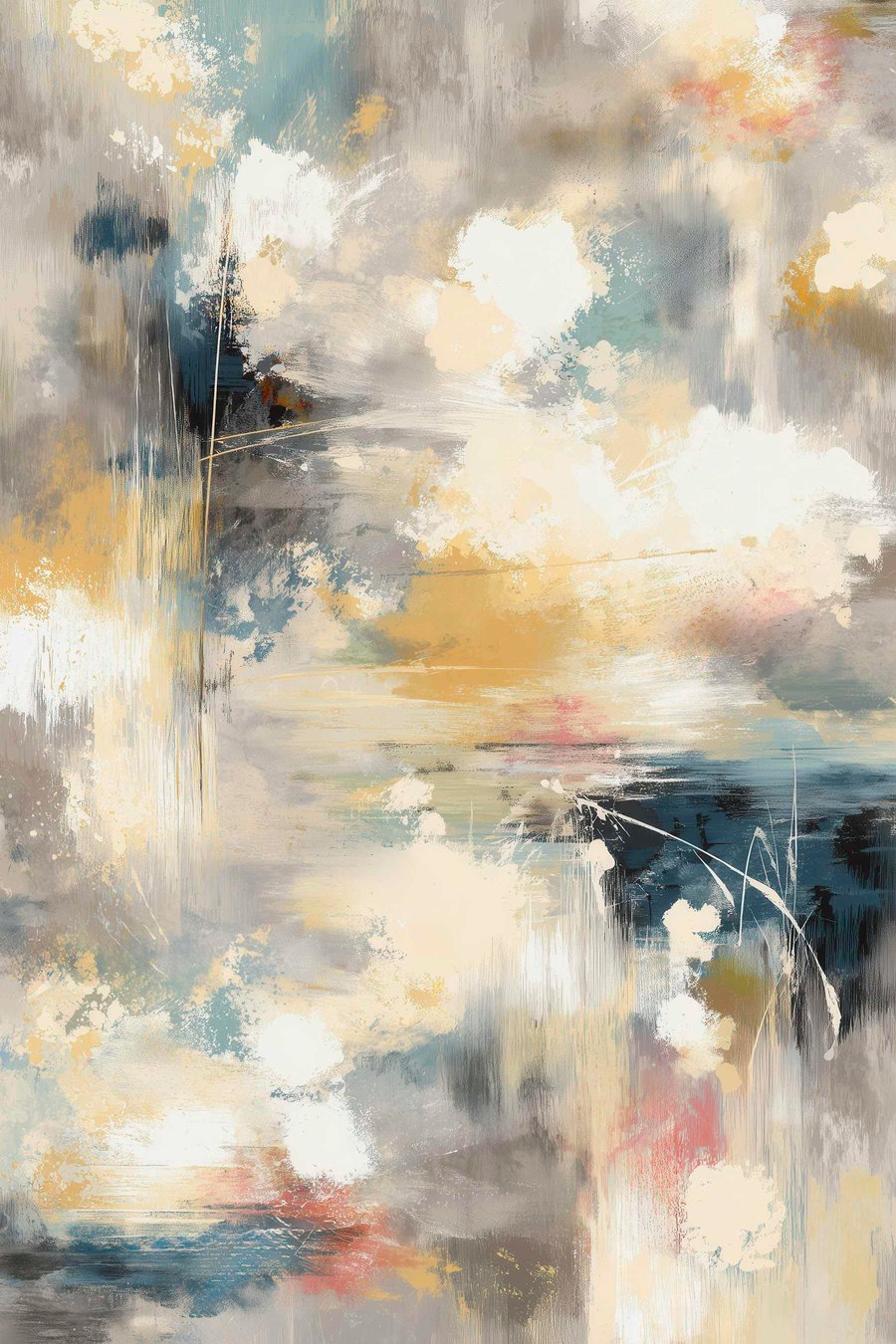 Artă abstractă estompată — design complet