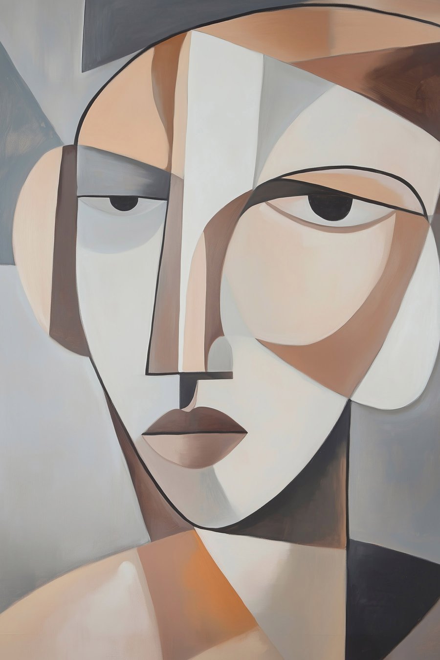 Portret cubist modern — design complet