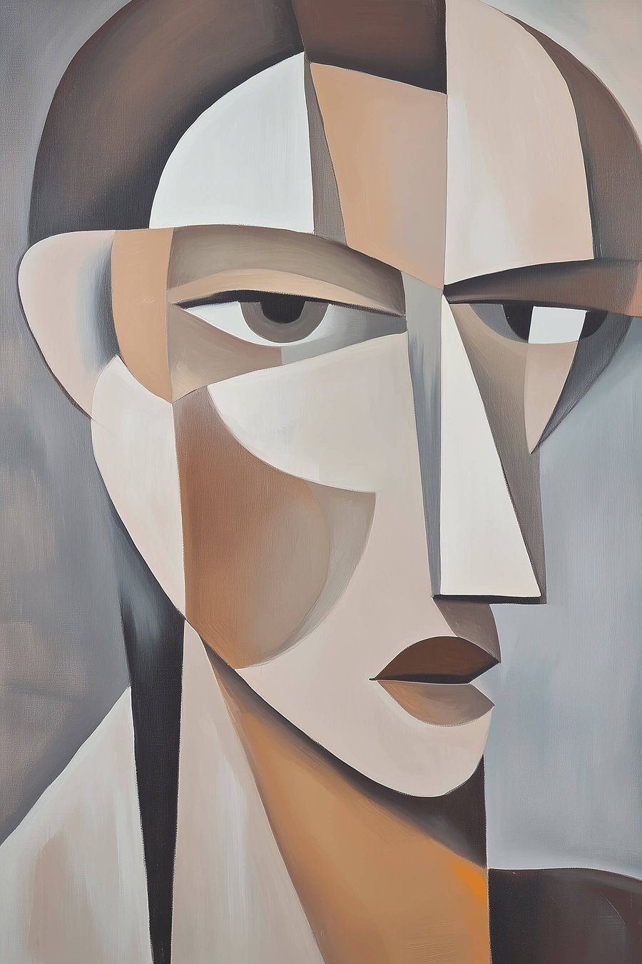 Portret în planuri cubiste — design complet