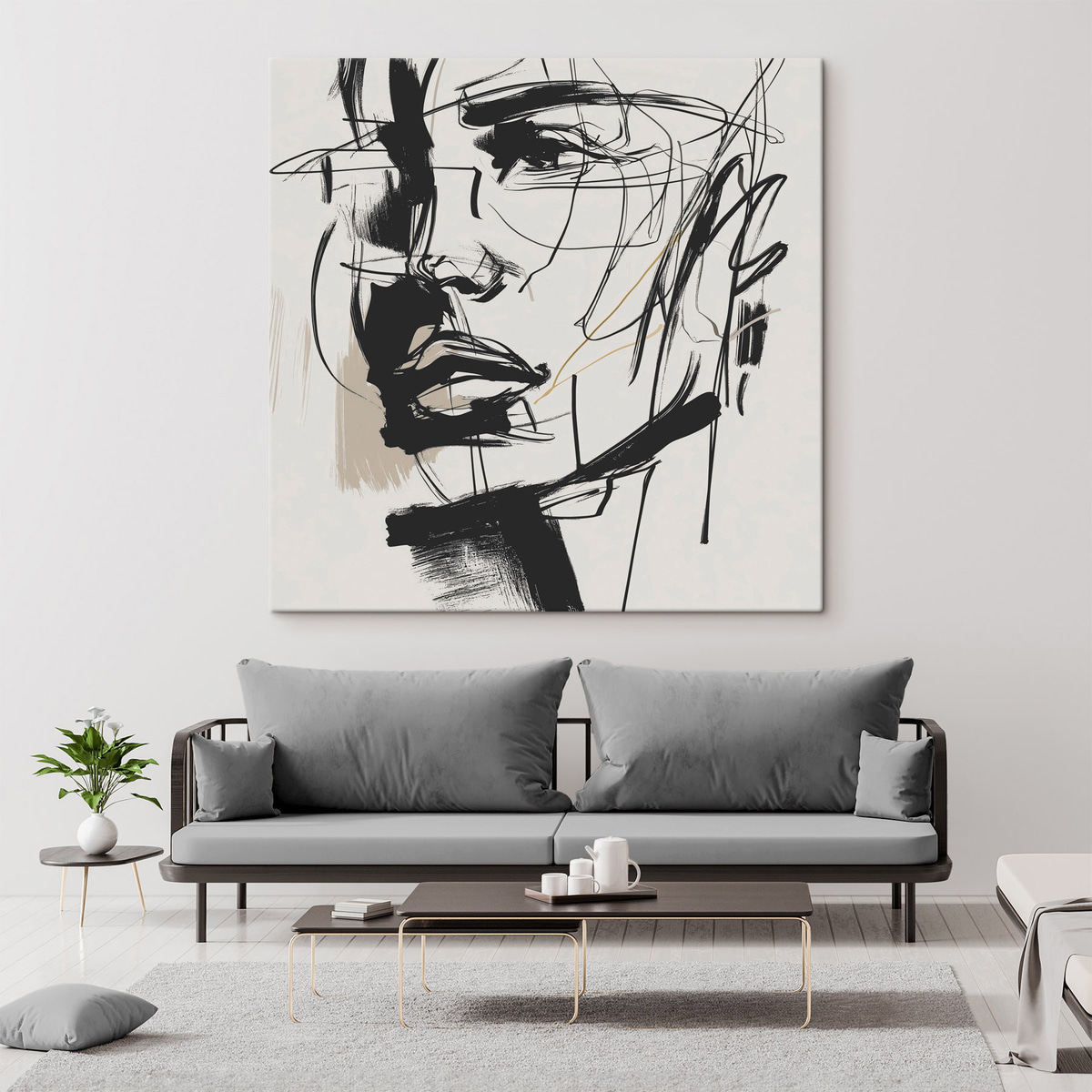 Portret în linii puternice — interior 1