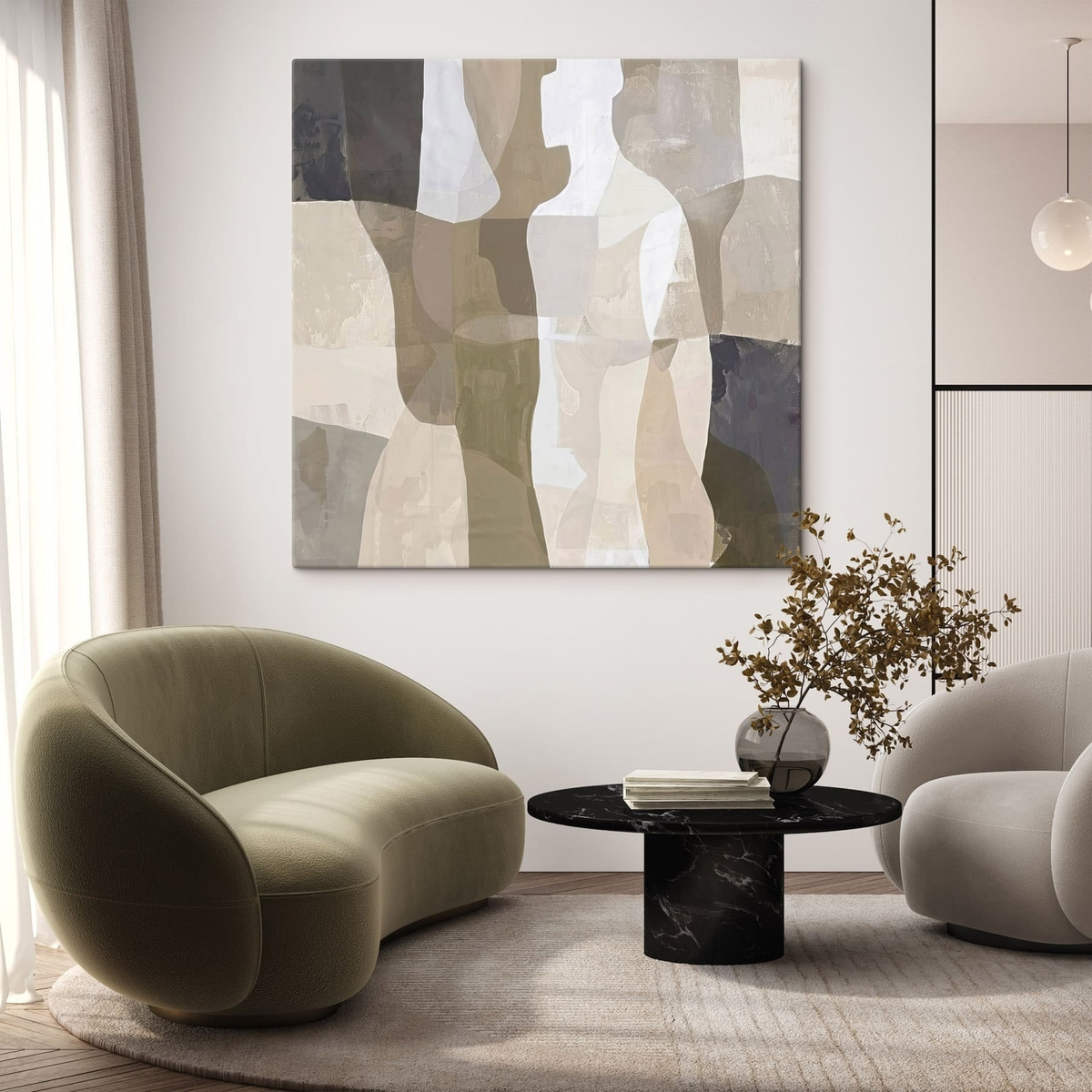 Siluetă abstractă — interior 1