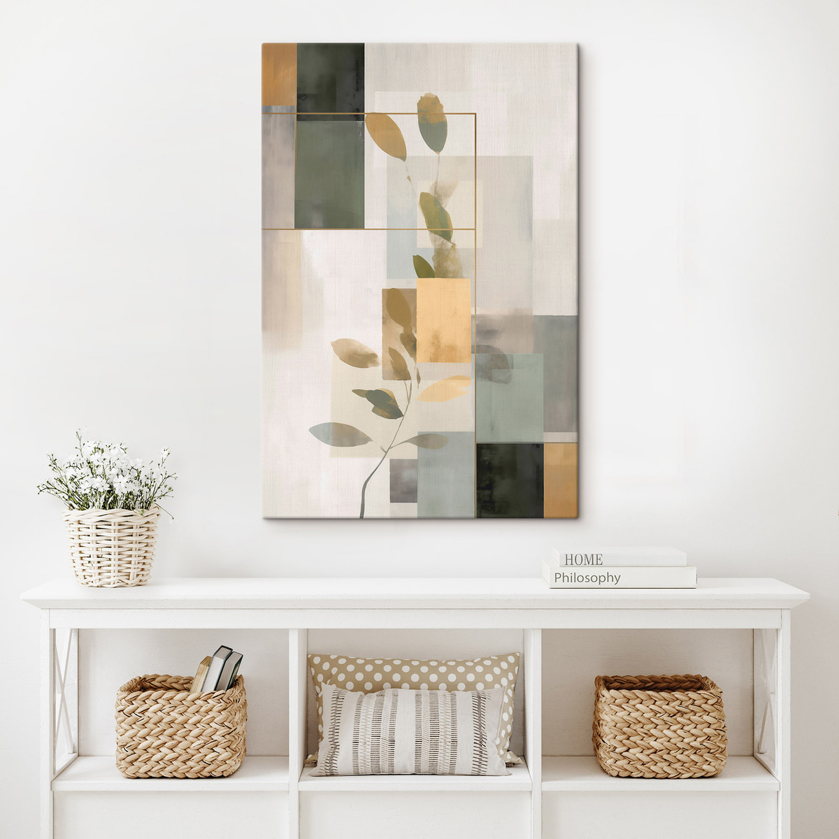 Abstracție geometrică cu ramuri — interior 2
