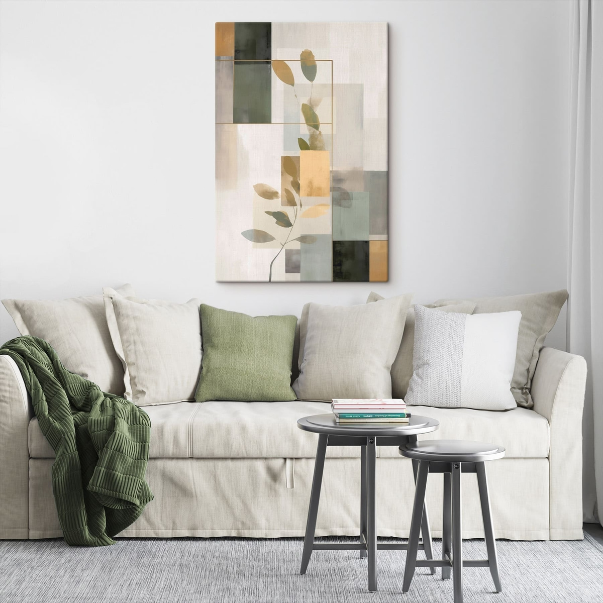 Abstracție geometrică cu ramuri — interior 3