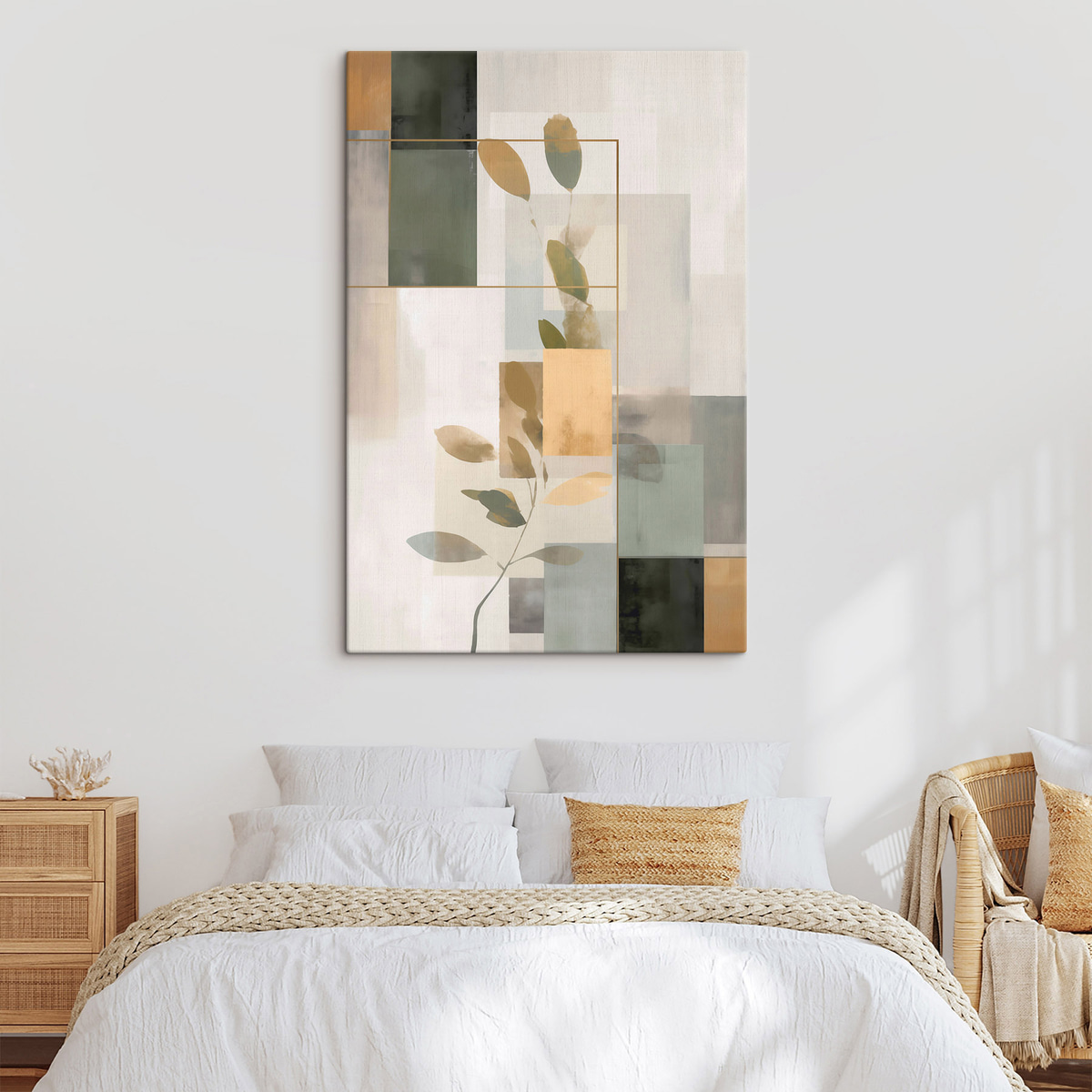 Abstracție geometrică cu ramuri — interior 1