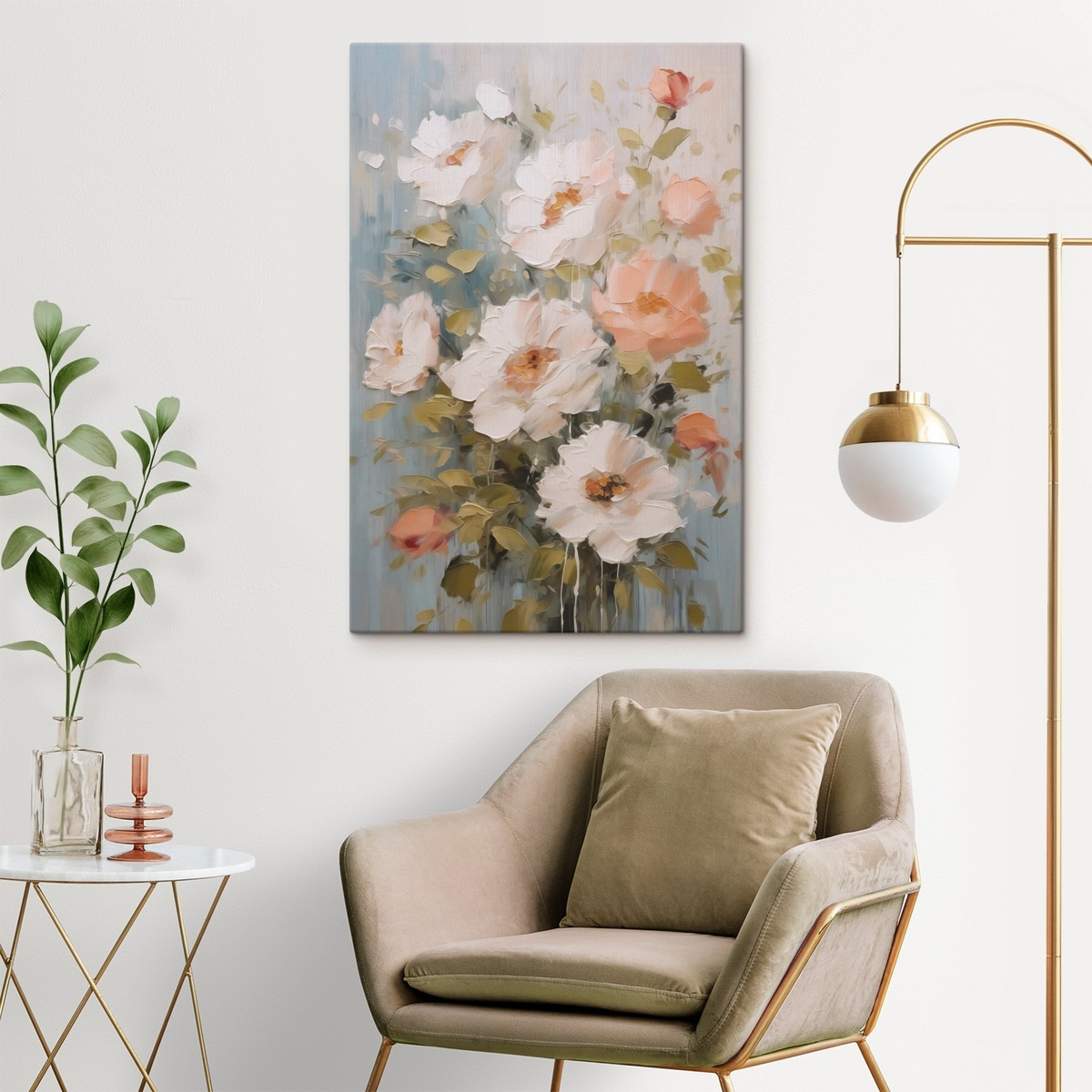 Buchet de flori pictat — interior 1