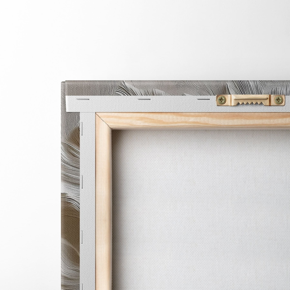 Relief floral alb — verso