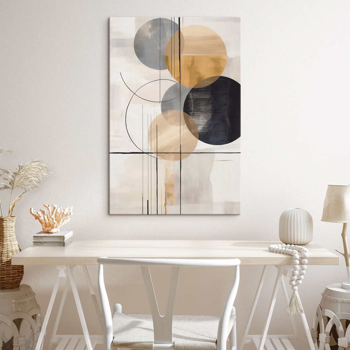 Abstracție cu cercuri — interior 3