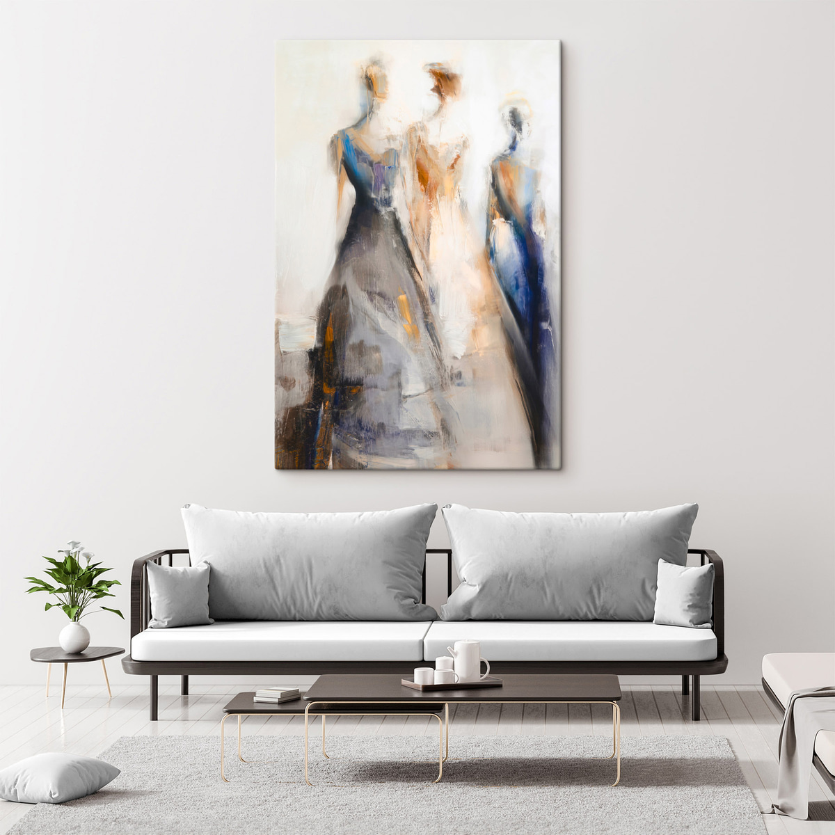Siluete feminine abstracte — interior 1