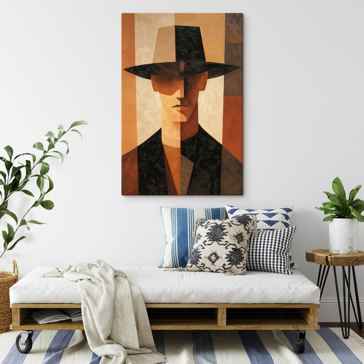 Portret din forme geometrice — interior 2