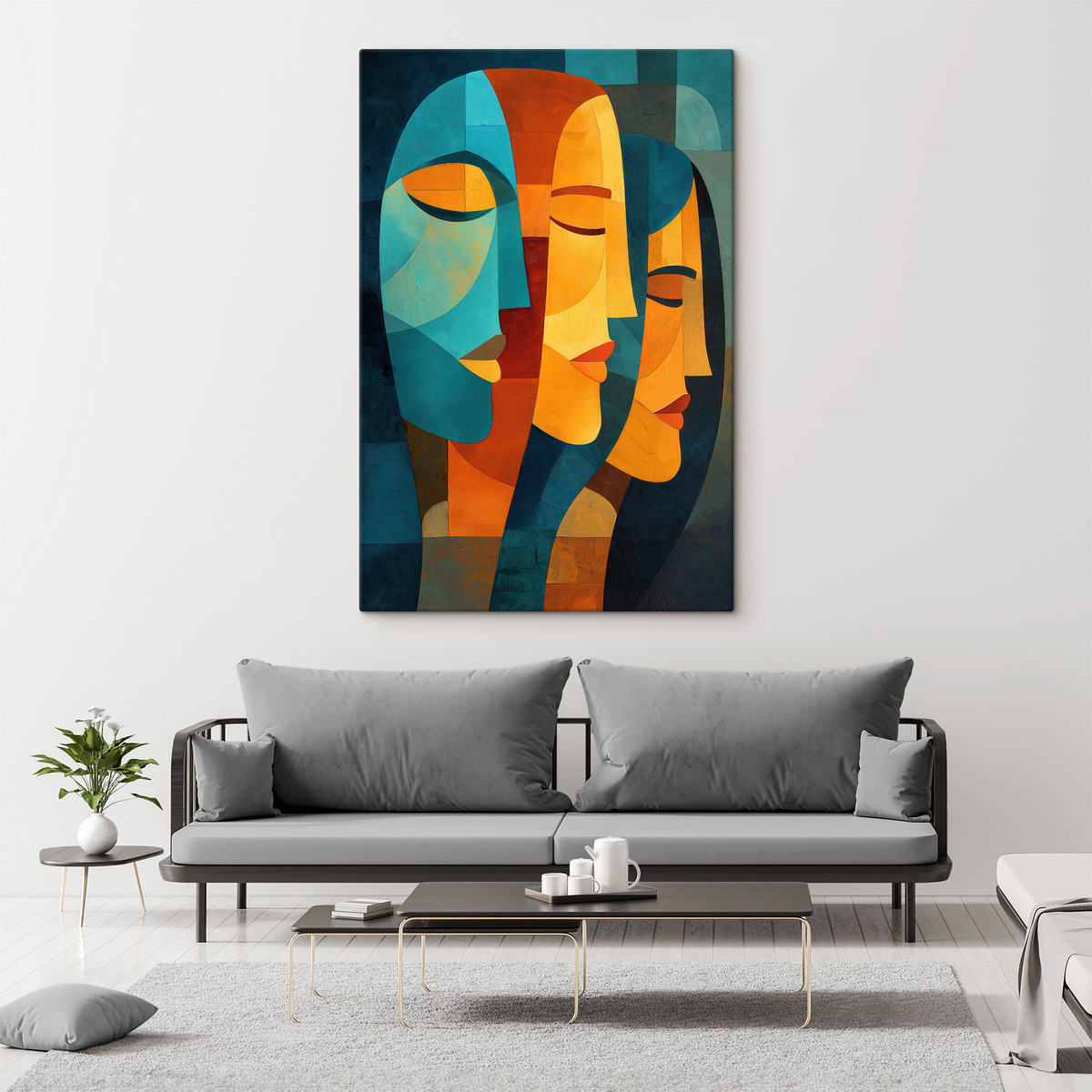 Profiluri feminine geometrice — interior 1