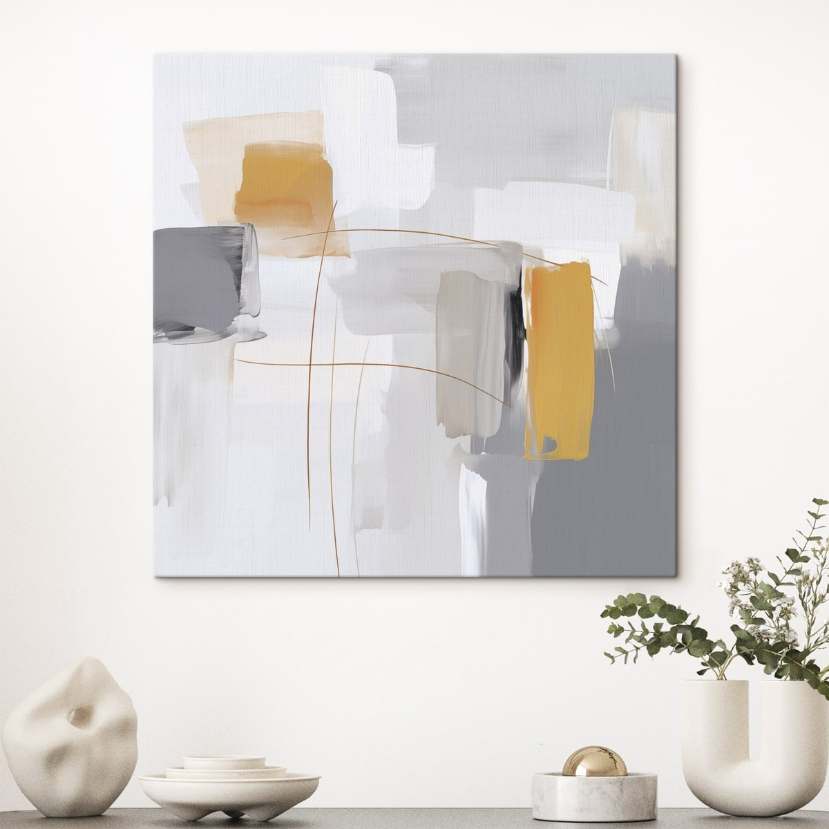 Abstracție cu aspect pictural — interior 1