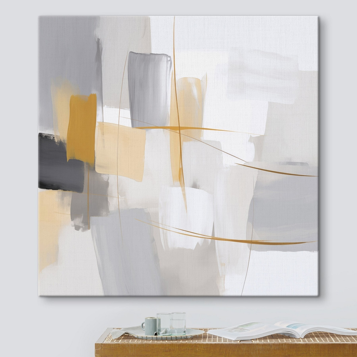 Abstracție cu aspect pictural — interior 1