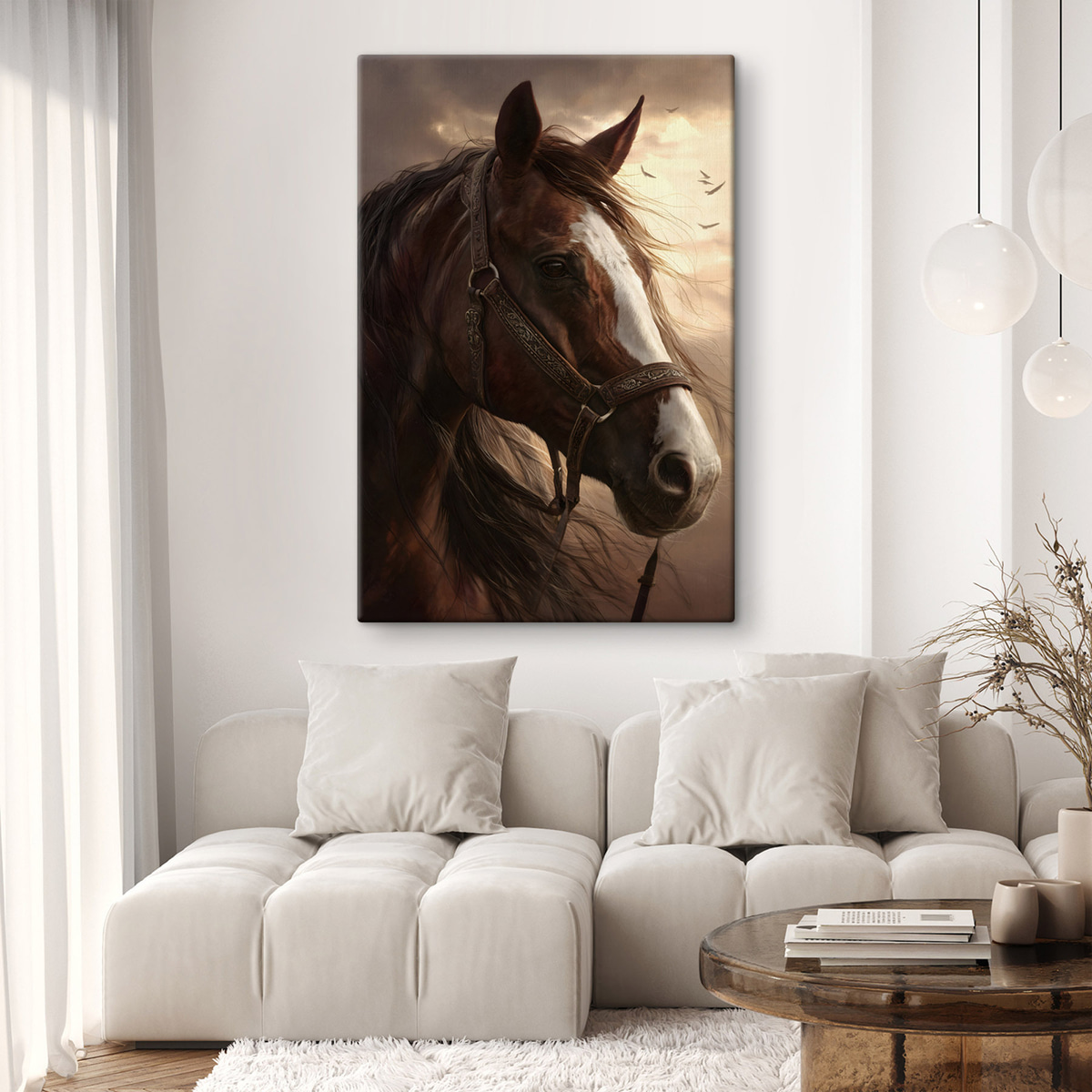 Portret de cal brun — interior 2