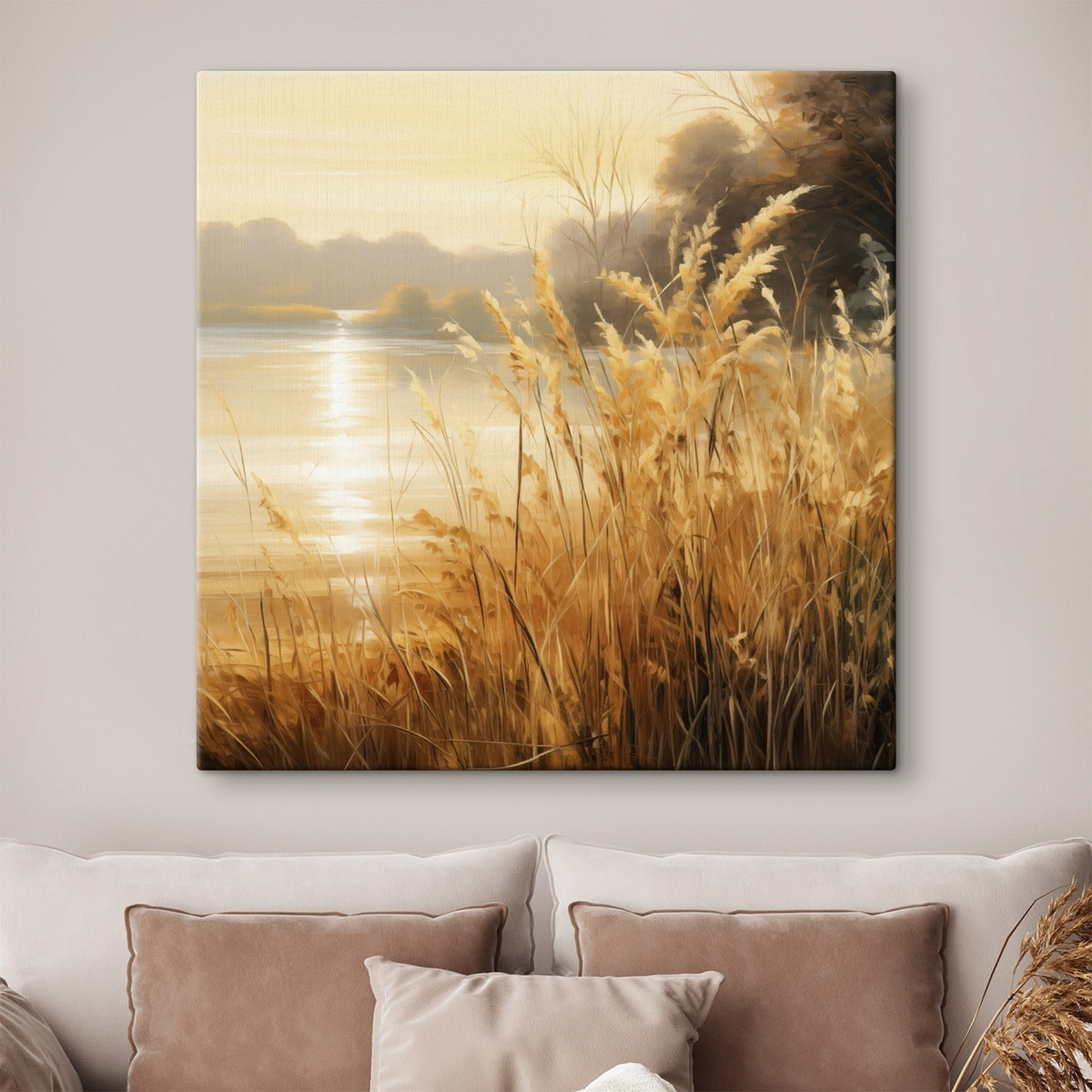 Iarbă uscată lângă lac — interior 2