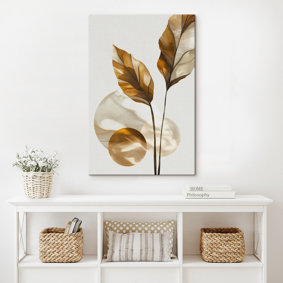 Frunze și cercuri abstracte — interior 2