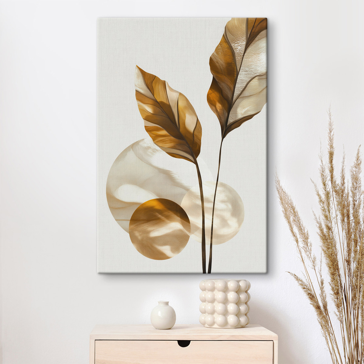 Frunze și cercuri abstracte — interior 3