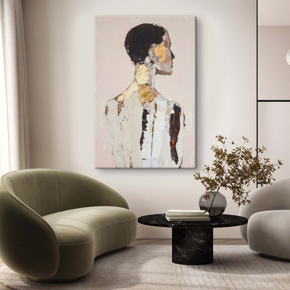 Siluetă abstractă — interior 1