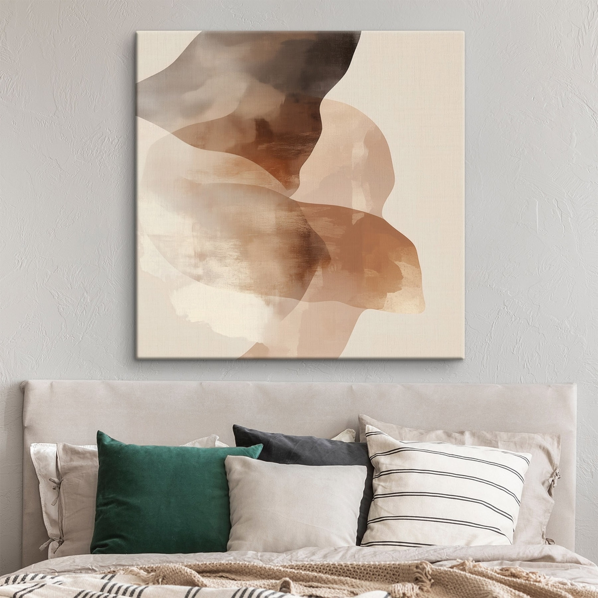 Compoziție abstractă bej-maro — interior 2