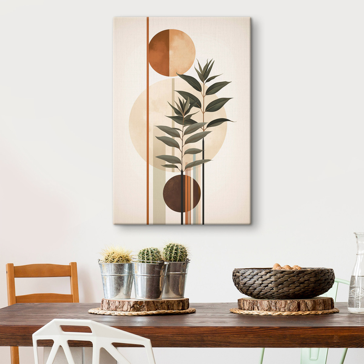 Plante abstracte cu cercuri — interior 1