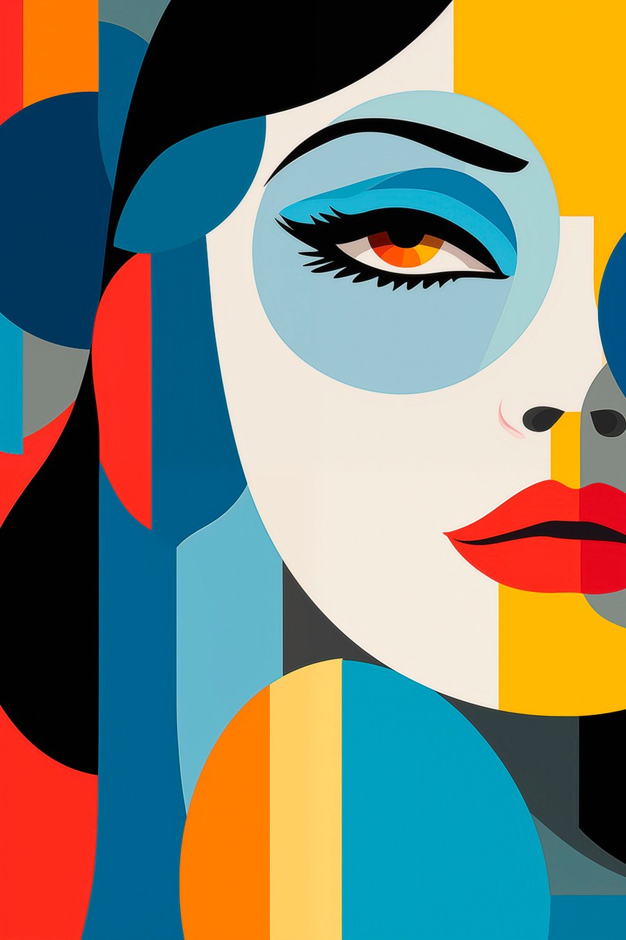 Portret abstract — design complet